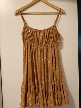 knee length dresses for ladies CINCHED MINI DRESS IN WHITE GAUZE